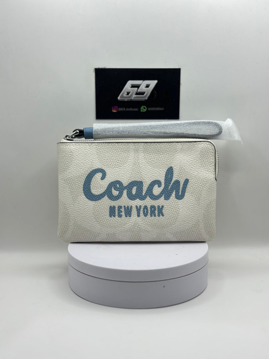 COACH ZIPPER NY BLUE